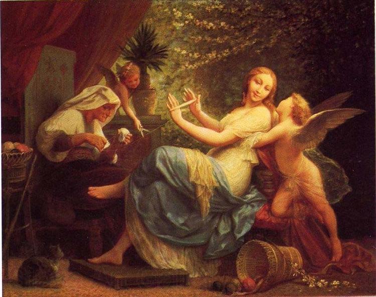 Henri-Pierre Picou Innocence Seduced by Love France oil painting art